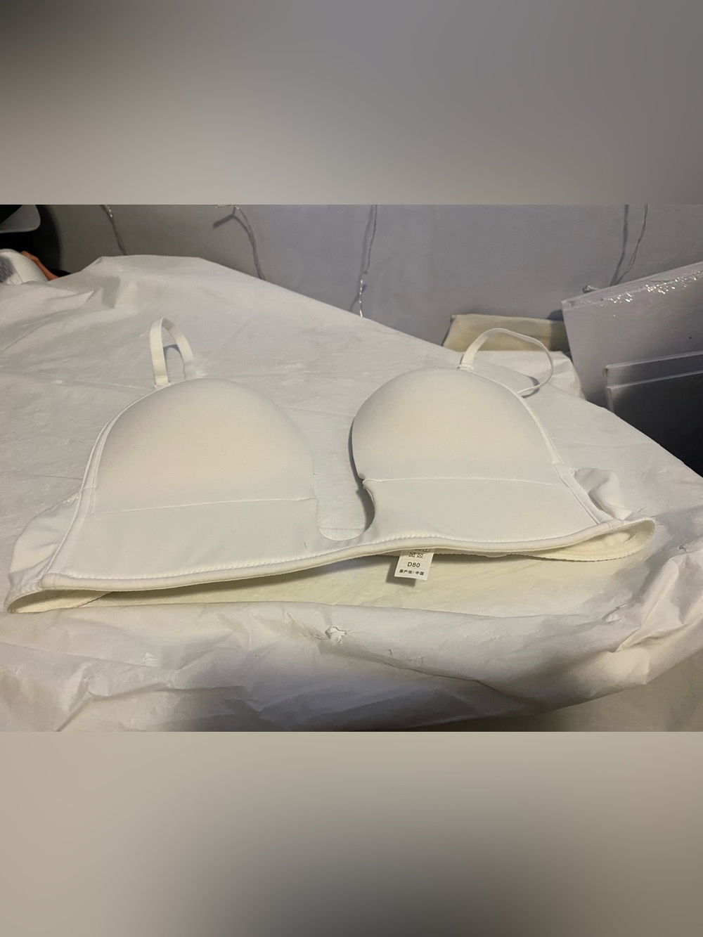 White Plunge Push-Up Bra
